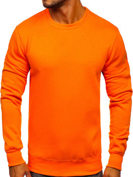 Bolf Herren Sweatshirt ohne Kapuze Orange  2001