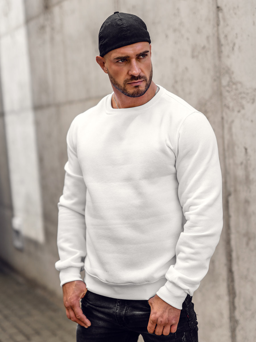 Rabatt 72 % Boomerang sweatshirt Weiß/Dunkelblau L HERREN Pullovers & Sweatshirts Ohne Kapuze 