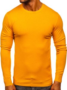Bolf Herren Basic Pullover Gelb  YY01
