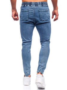 Bolf Herren Jeanshose Jogger Pants Blau  0026
