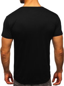 Bolf Herren T-Shirt mit Motiv Schwarz KS2360