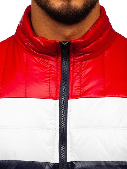 Herren Übergangsjacke mit Steppmuster Dunkelblau Bolf 6111