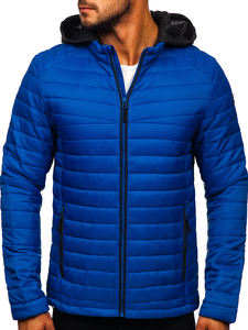 Herren Übergangsjacke Sport Jacke Blau Bolf AB031