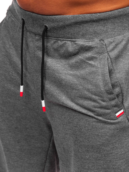 Herren Kurze Sporthose Schwarzgrau Bolf 8K1502