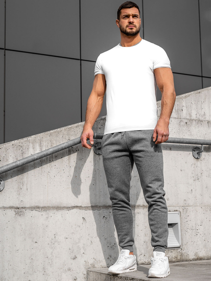 Herren Hose Jogger Pants Schwarzgrau Bolf CK01