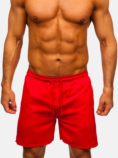 Herren Kurze Hose Bedeshorts Rot Bolf QD28