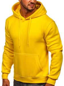 Herren Kapuzenpullover mit Kängurutasche Hellgelb Bolf 2009