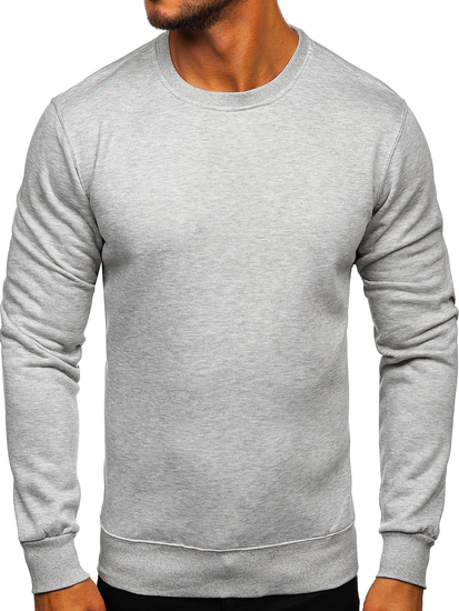 Herren Sweatshirt ohne Kapuze Grau Bolf 2001